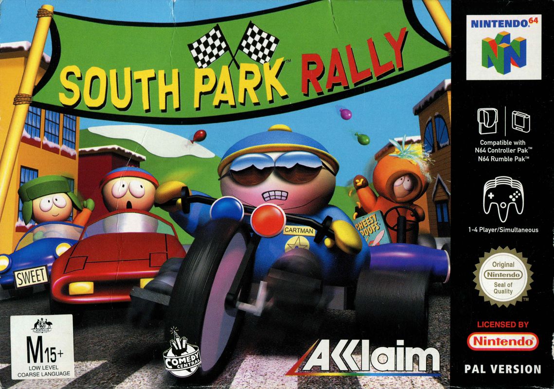 South Park box art for Nintendo 64